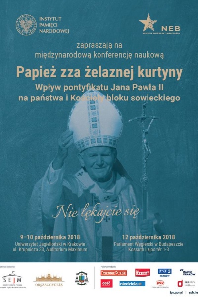plakat konferencji papież zza żelaznej kurtyny